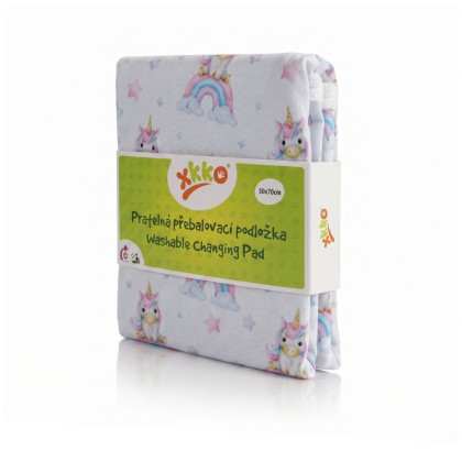 Pratelná přebalovací podložka XKKO 50x70 - Unicorns