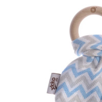 Kousátko XKKO BMB Lístky - Chevron Baby Blue 6x1ks (VO bal.)