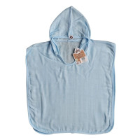 Bambusové mušelínové pončo XKKO BMB - Baby Blue 5x1ks (VO bal.)