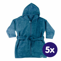 Dětský biobavlněný froté župan XKKO Organic - Mountain Spring 6-12m 5x1ks (VO balení)