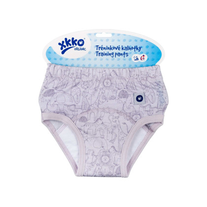 Tréninkové kalhotky XKKO Organic - Safari Lavender Aura