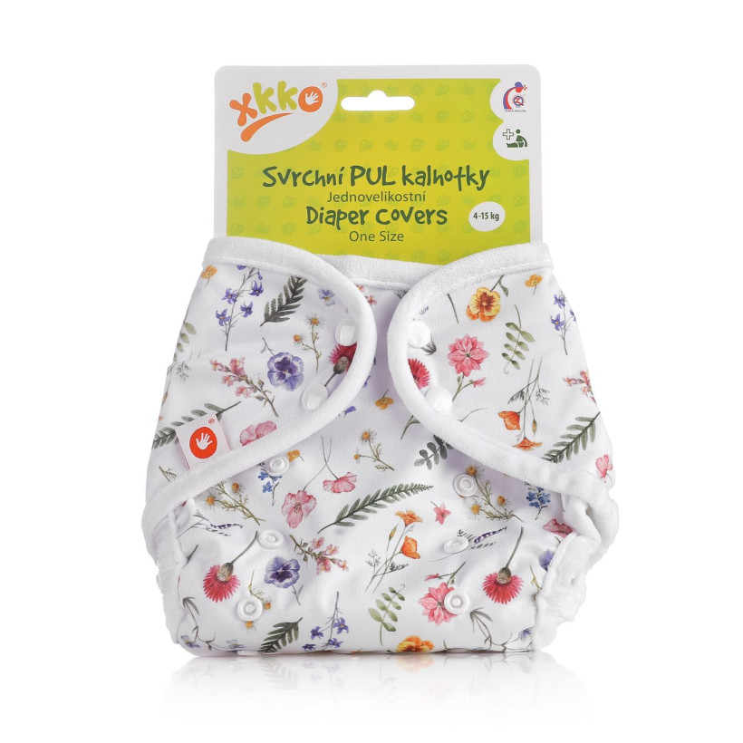 Svrchní PUL kalhotky XKKO One Size - Summer Meadow