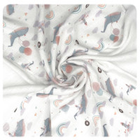 Bambusové ubrousky XKKO BMB 30x30 Digi - Sky Whale MIX