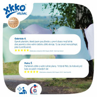 Dětské pleny z biobavlny XKKO Organic 70x70 Staré časy - Safari Mountain Spring MIX