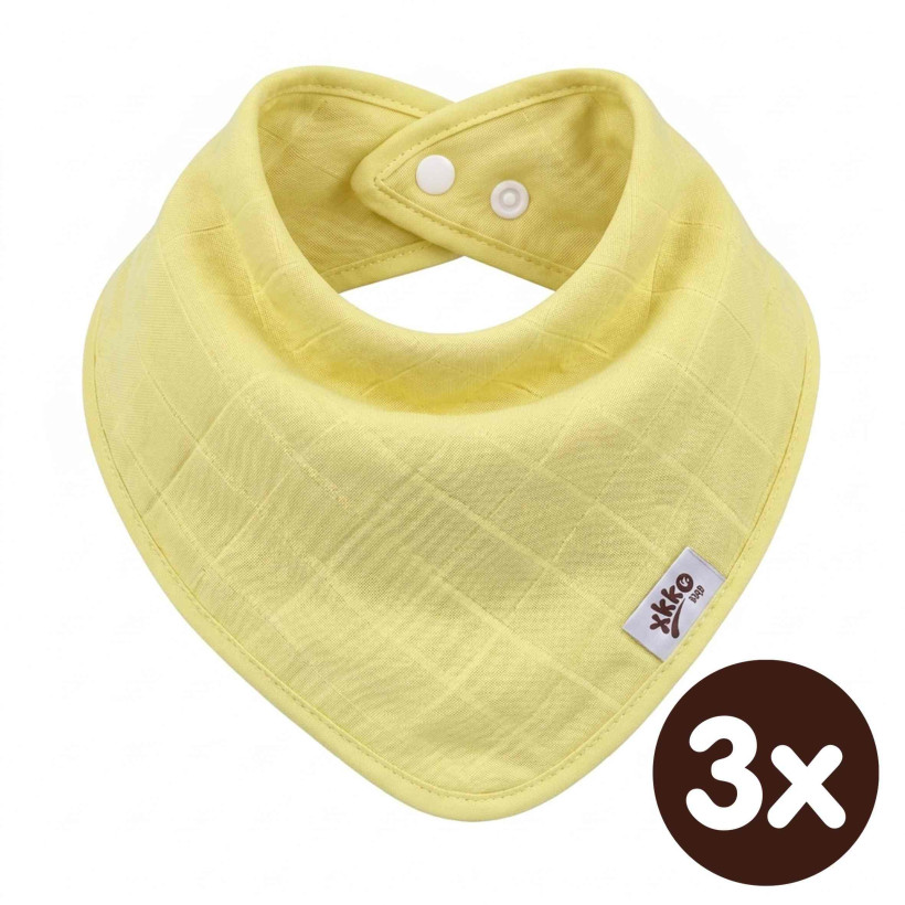 Bambusový slintáček XKKO BMB - Lemon 3x1ks VO bal.