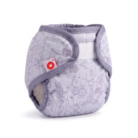 Svrchní PUL kalhotky XKKO Newborn - Safari Lavender Aura