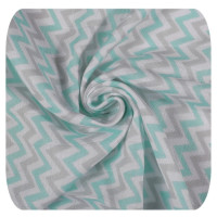 Bambusové prostěradlo s gumou XKKO BMB 120x60 - Mint Cross 5x1ks (VO bal.)