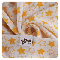 Bambusové pleny XKKO BMB 70x70 - Little Stars Orange MIX 10x3ks VO bal.