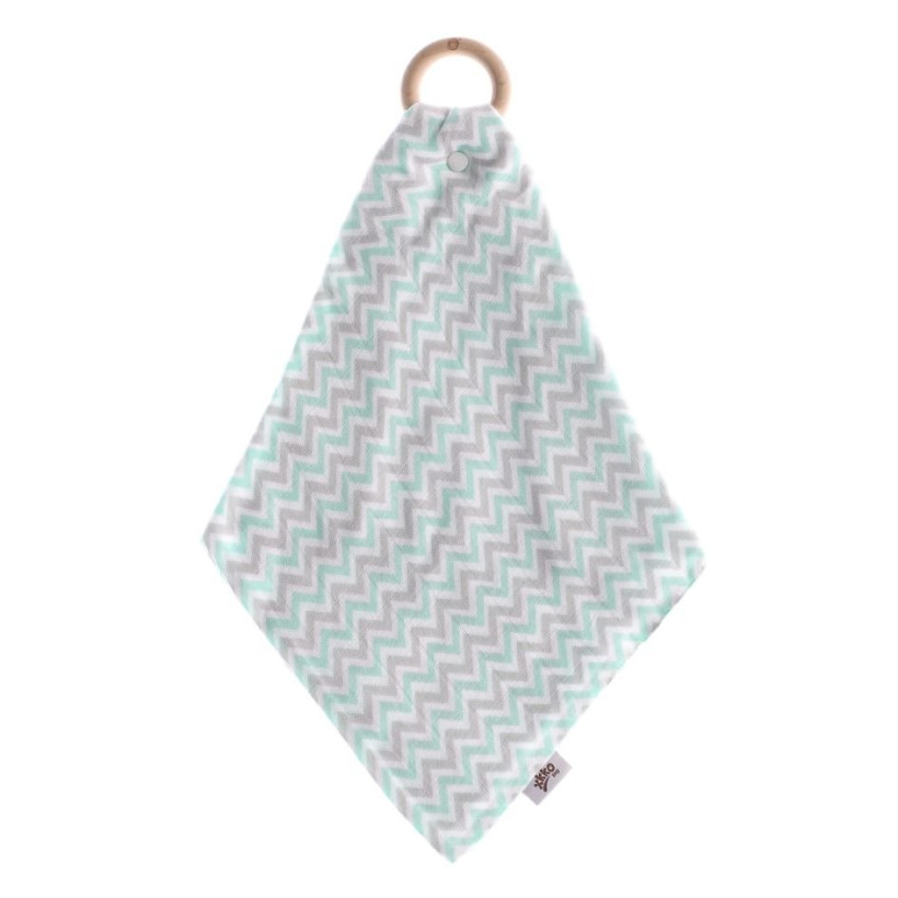 Kousátko XKKO BMB s plenkou - Chevron Mint 6x1ks (VO bal.)