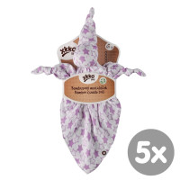 Bambusový muchláček XKKO BMB - Little Stars Lilac 5x1ks VO bal.