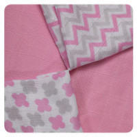 Bambusové ubrousky XKKO BMB 30x30 - Scandinavian Baby Pink MIX  10x9ks VO bal.