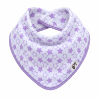 Bambusový slintáček XKKO BMB - Little Stars Lilac 3x1ks VO bal.