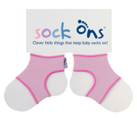 Sock Ons Baby Pink - Velikost 6-12m