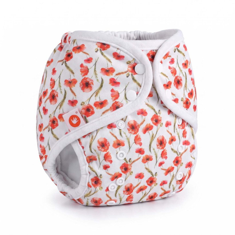 Svrchní PUL kalhotky XKKO One Size - Red Poppies