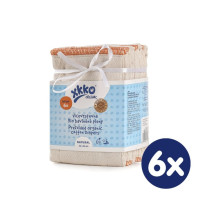 Vícevrstvé plenky XKKO Organic (4/6/4) - Bird Eye Infant Natural 6x6ks (VO bal.)