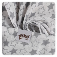 Bambusové pleny XKKO BMB 70x70 - Little Stars Silver MIX 10x3ks VO bal.