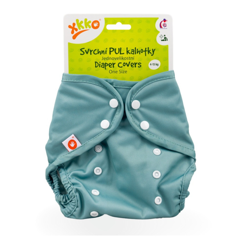 Svrchní PUL kalhotky XKKO One Size - Granite Green