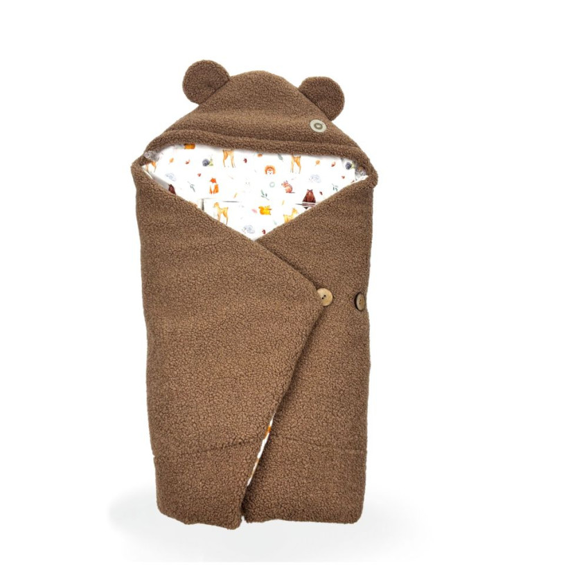 Zimni zavinovací fusak do autosedačky XKKO LUX - Wild Forest