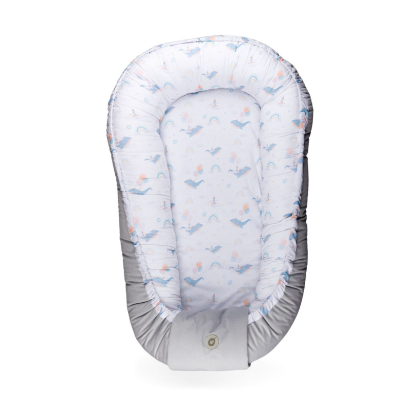 Oboustranné hnízdo pro miminko XKKO LUX - Sky Whale
