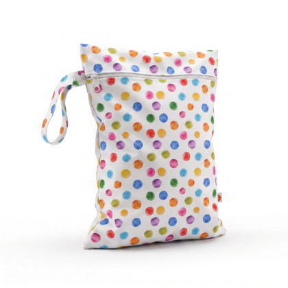 Nepromokavý pytlík XKKO Velikost M - Watercolour Polka Dots