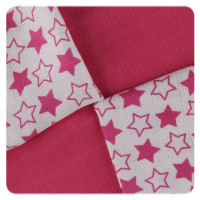 Bambusové ubrousky XKKO BMB 30x30 - Little Stars Magenta MIX 10x9ks VO bal.