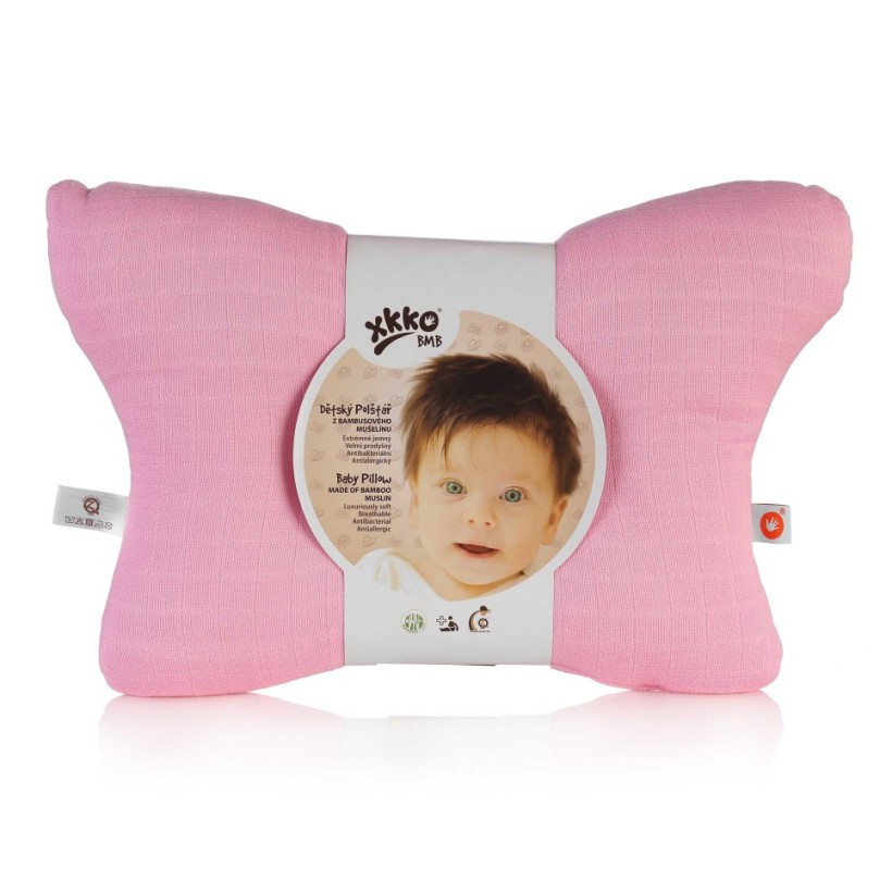 Dětský polštář XKKO BMB - Baby Pink
