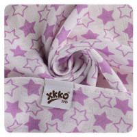 Bambusové pleny XKKO BMB 70x70 - Little Stars Lilac MIX 3ks