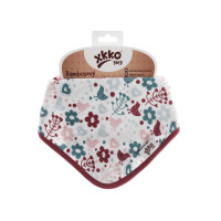 Bambusový slintáček XKKO BMB - Flowers&Birds Girls 3x1ks VO bal.