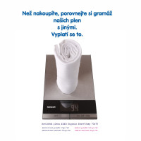 Dětské pleny z biobavlny XKKO Organic 70x70 Staré časy - Lípa