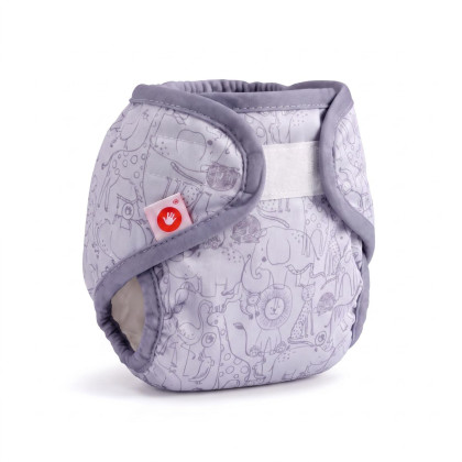 Svrchní PUL kalhotky XKKO Newborn - Safari Lavender Aura