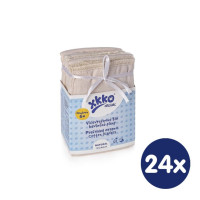 Vícevrstvé plenky XKKO Organic (4/8/4) - Newborn Natural 24x6ks (VO bal.)