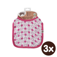 Bambusový bryndáček XKKO BMB - Little Stars Magenta 3x1ks VO bal.