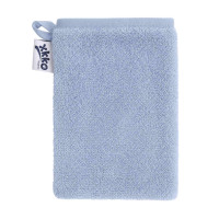 BIO bavlněná froté žínka XKKO Organic - Baby Blue 5x1ks (VO bal.)