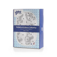 Biobavlněná plena XKKO Organic 120x120 - Rocking Horses Silver 5x1ks (VO bal.)