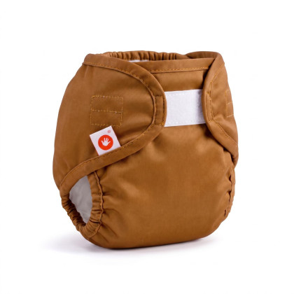 Svrchní PUL kalhotky XKKO Newborn - Honey Mustard