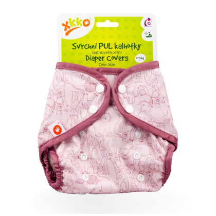 Svrchní PUL kalhotky XKKO One Size - Safari Mesa Rose