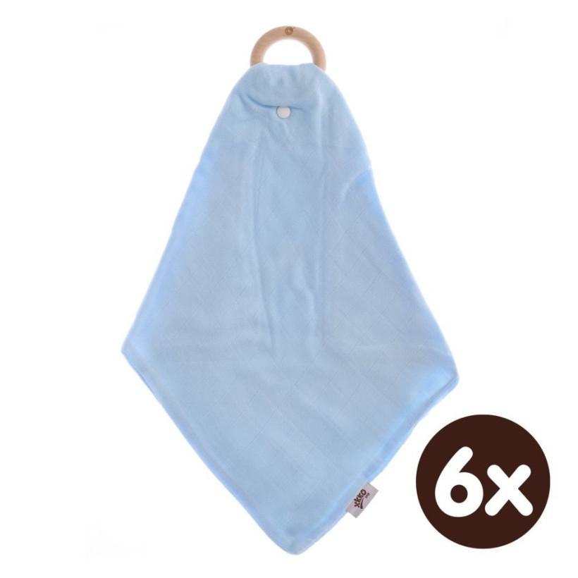 Kousátko XKKO BMB s plenkou - Baby Blue 6x1ks (VO bal.)