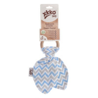 Kousátko XKKO BMB Lístky - Chevron Baby Blue 6x1ks (VO bal.)