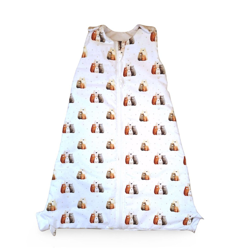 Multifunkční dětský spací pytel 2v1 XKKO LUX - Bear Family