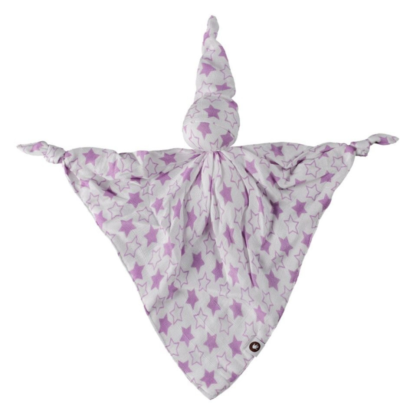 Bambusový muchláček XKKO BMB - Little Stars Lilac 5x1ks VO bal.