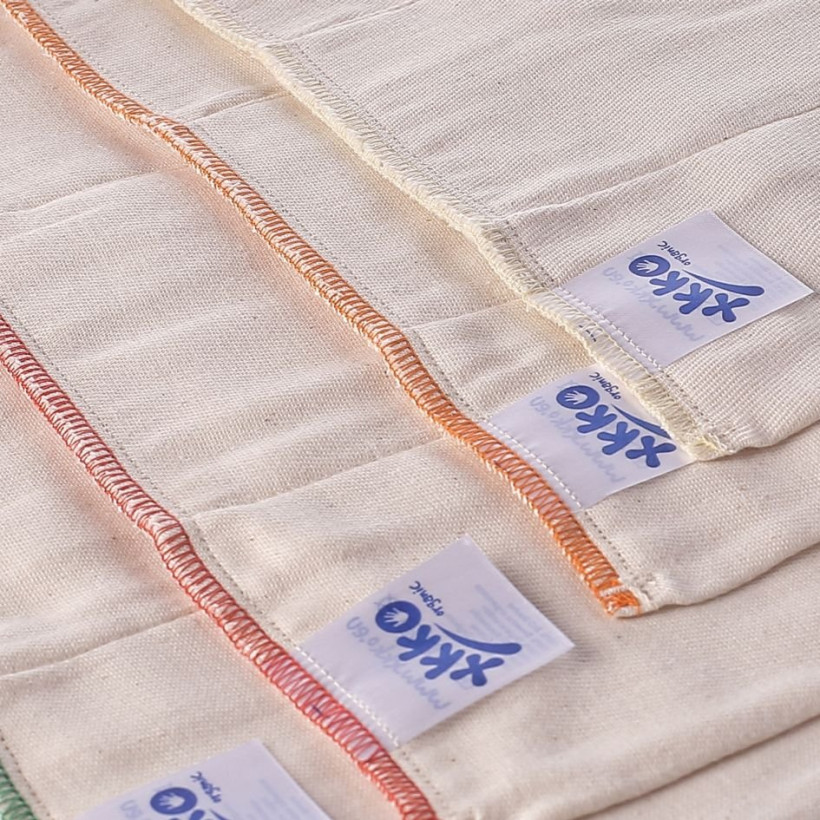 2. jakost Vícevrstvé plenky XKKO Organic (4/8/4) 10ks - Regular Natural