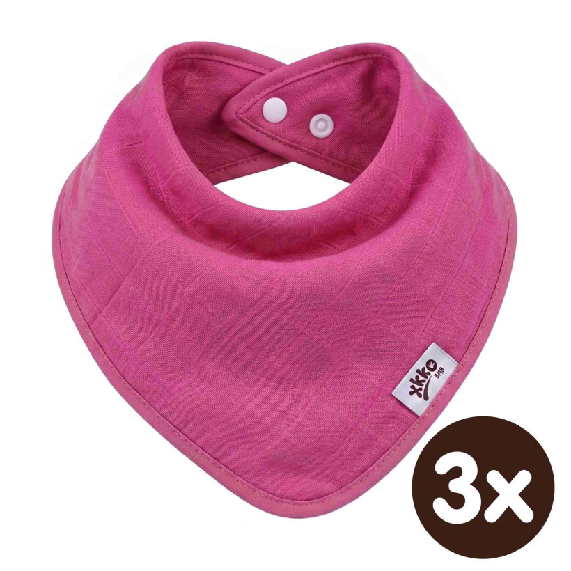 Bambusový slintáček XKKO BMB - Magenta 3x1ks VO bal.