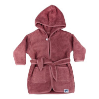Dětský biobavlněný froté župan XKKO Organic - Mesa Rose 12-24m