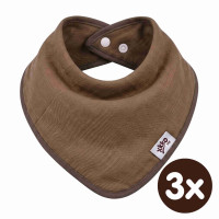 Bambusový slintáček XKKO BMB - Milk Choco 3x1ks VO bal.