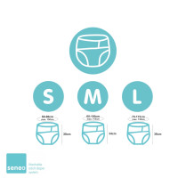 SENEO Svrchní plenkové kalhotky pro dospělé - Bílé Velikost L