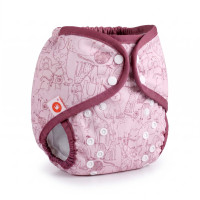 Svrchní PUL kalhotky XKKO One Size - Safari Mesa Rose