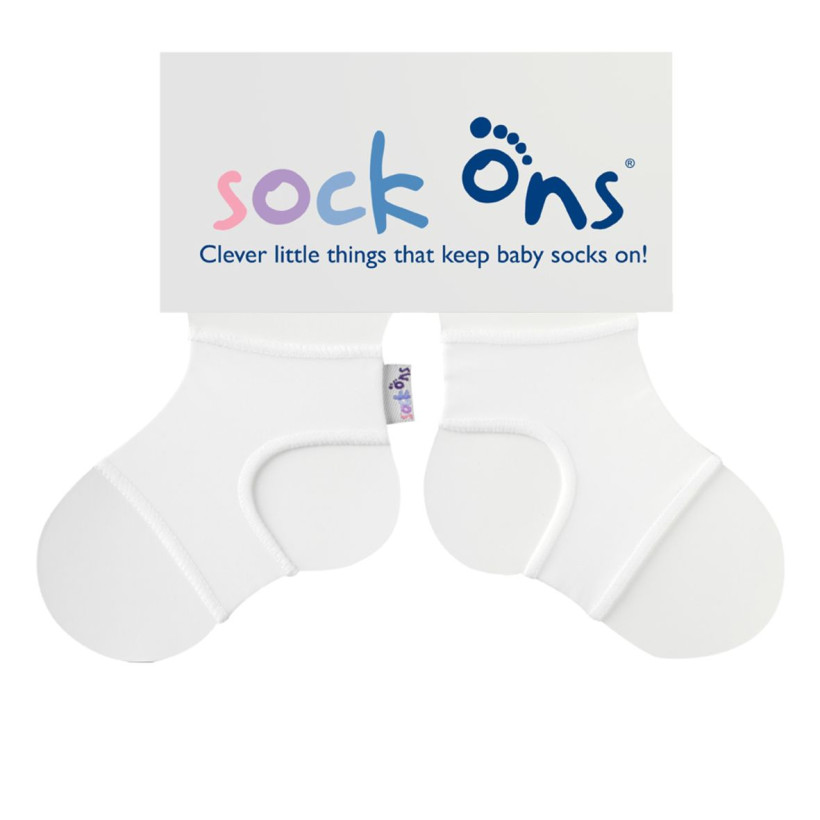 Sock Ons White - Velikost 0-6m