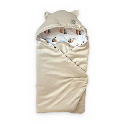 Zavinovací fusak do autosedačky XKKO LUX - Bear Family