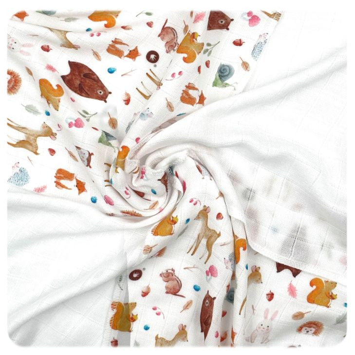 Bambusové ubrousky XKKO BMB 30x30 Digi - Wild Forest MIX