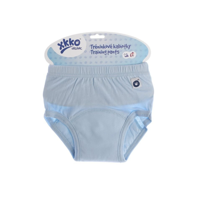 Tréninkové kalhotky XKKO Organic - Baby Blue